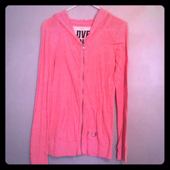 PINK Victoria's Secret Tops - PINK long line hoodie